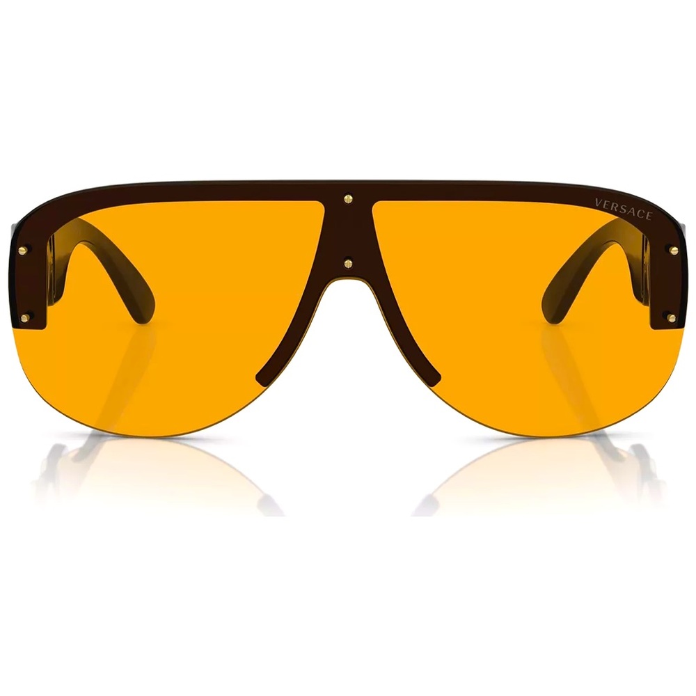 Versace NWT Unisex Sunglasses VE4391 in Black/Orange - Picture 2 of 6